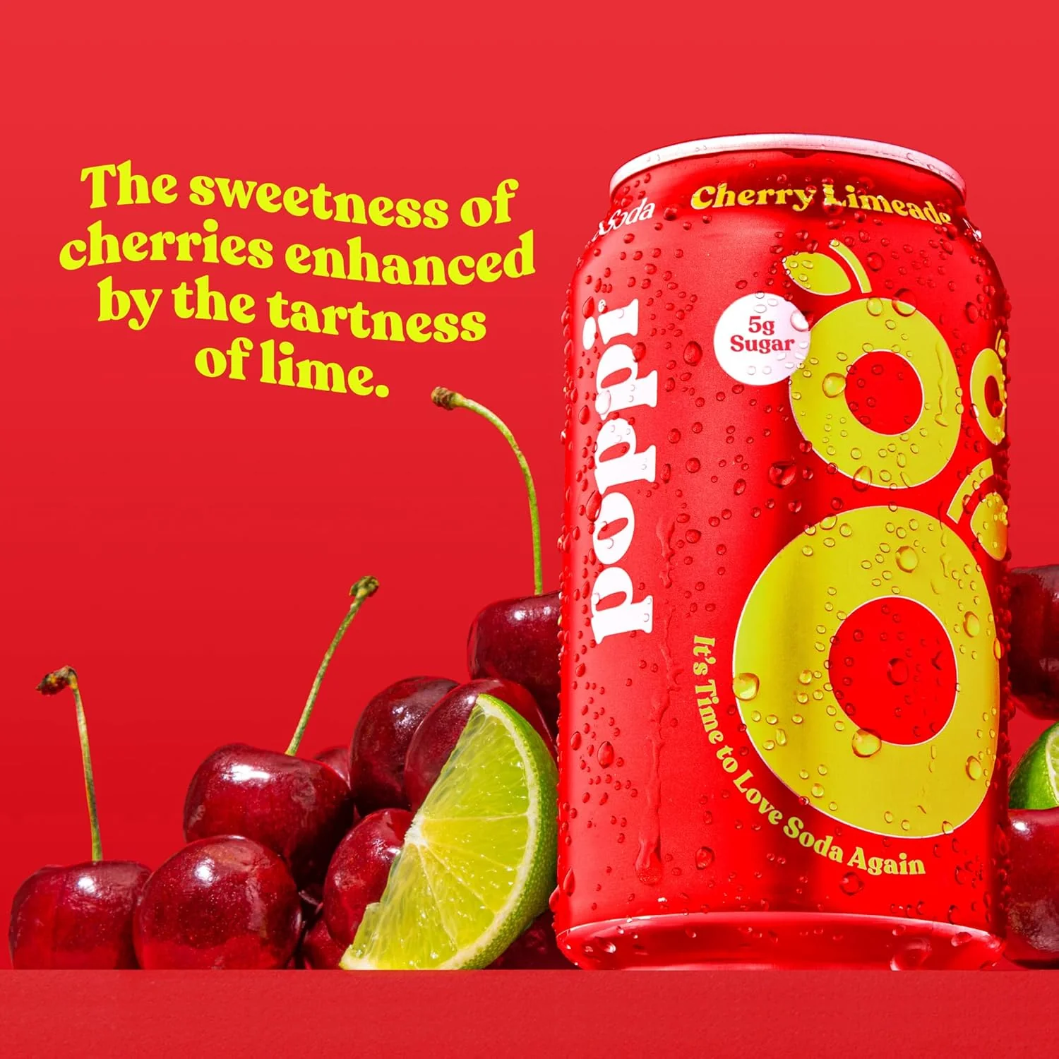 Cherry Limeade Prebiotic Soda (12 Pack) - Image 3