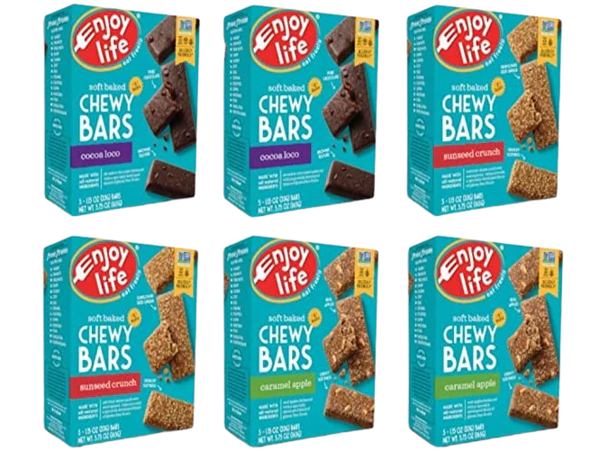 Chewy Bars Variety 6 Pack (2 Caramel Apple, 2 Sunseed Crunch, 2 Cocoa Loco)