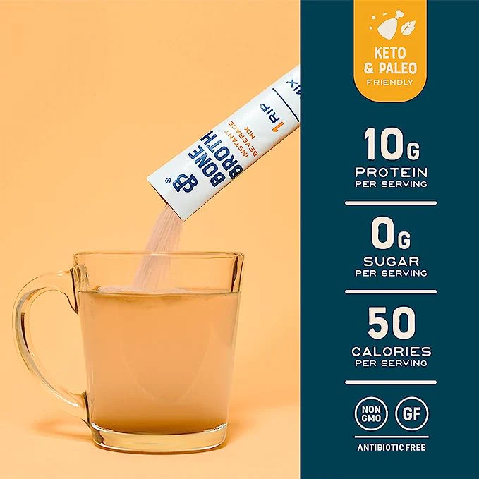 Chicken Bone Broth Instant Beverage Mix (4 CT) - Image 4