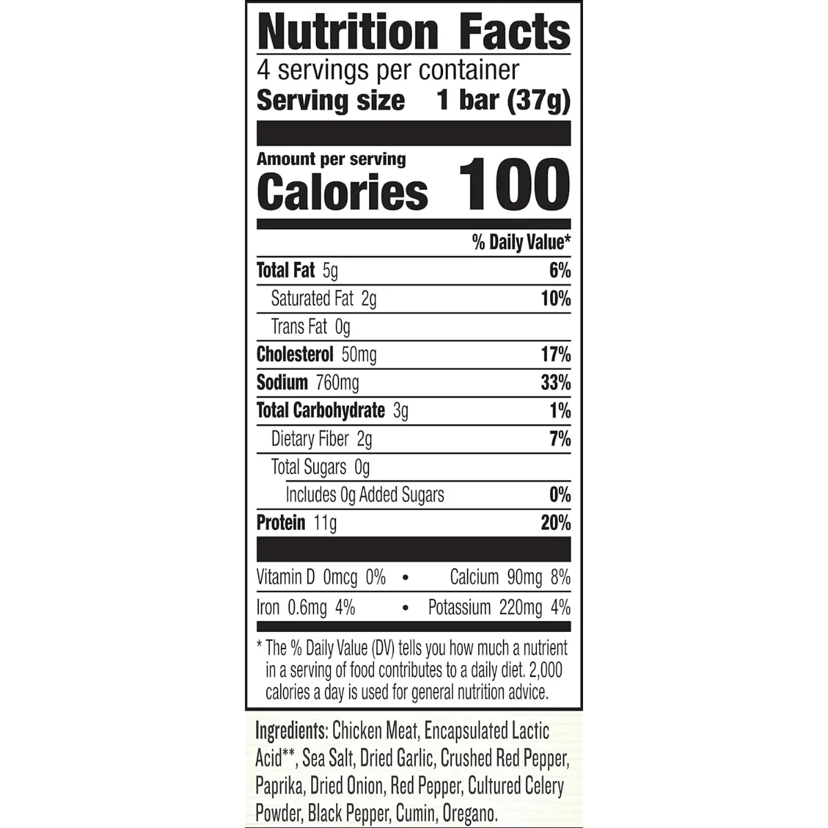 Chicken Sriracha Protein Bars (4 CT) - Image 4