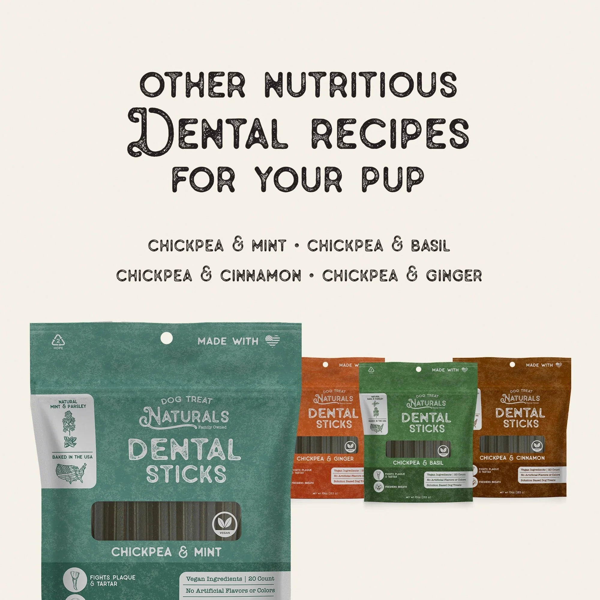 Chickpea & Ginger Dental Sticks (20 CT) - Image 2