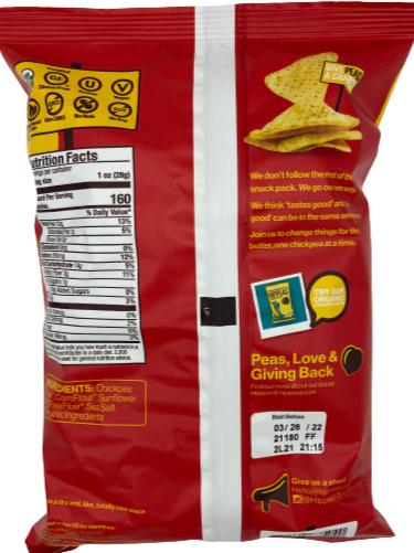 Chickpea Tortilla Chips Sea Salt - Image 2