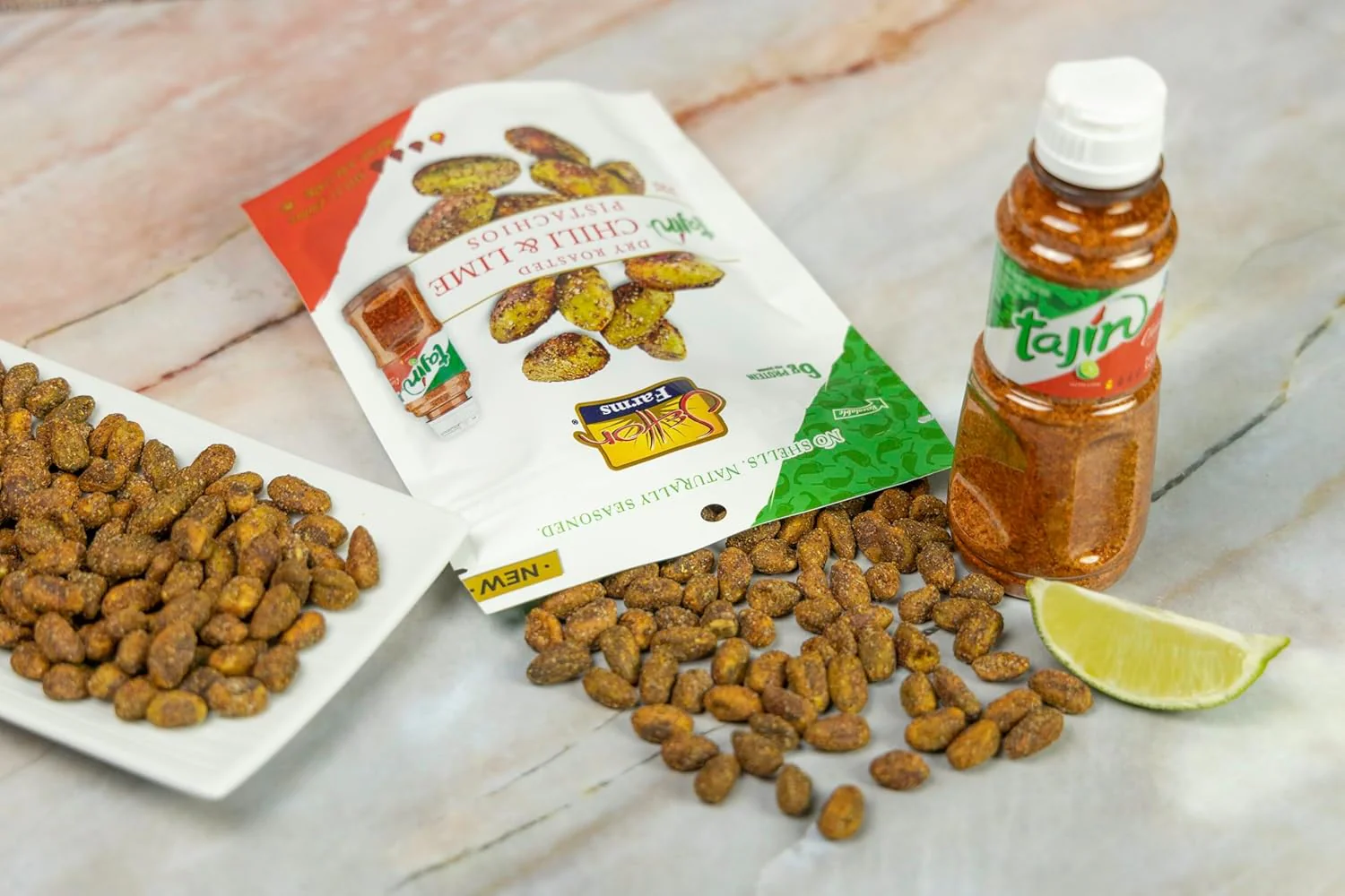 Chili & Lime Dry Roasted Pistachios, Mild - Image 3