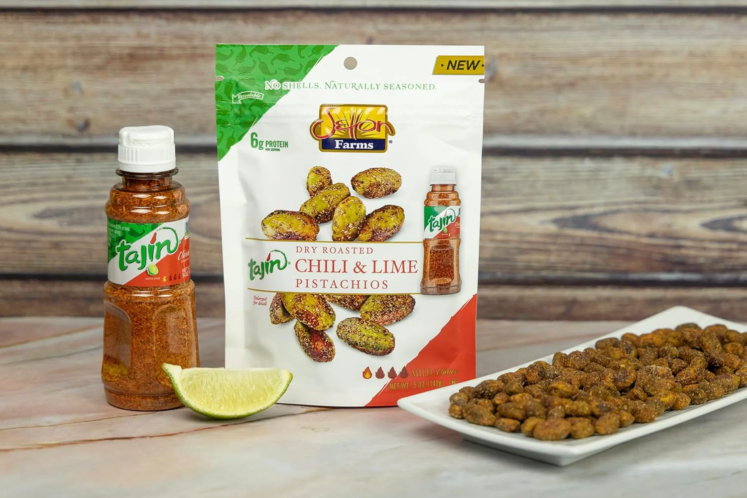 Chili & Lime Dry Roasted Pistachios, Mild - Image 4