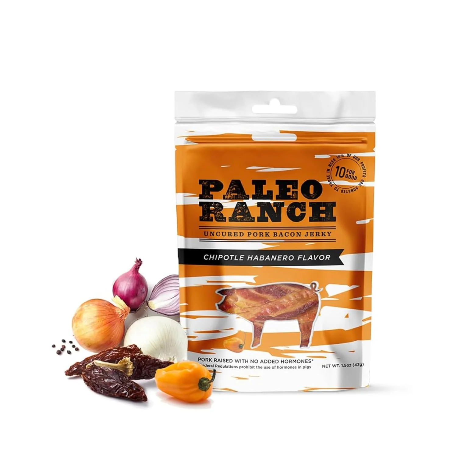 Chipotle Habanero Pork Bacon Jerky (8 Pack) - Image 2