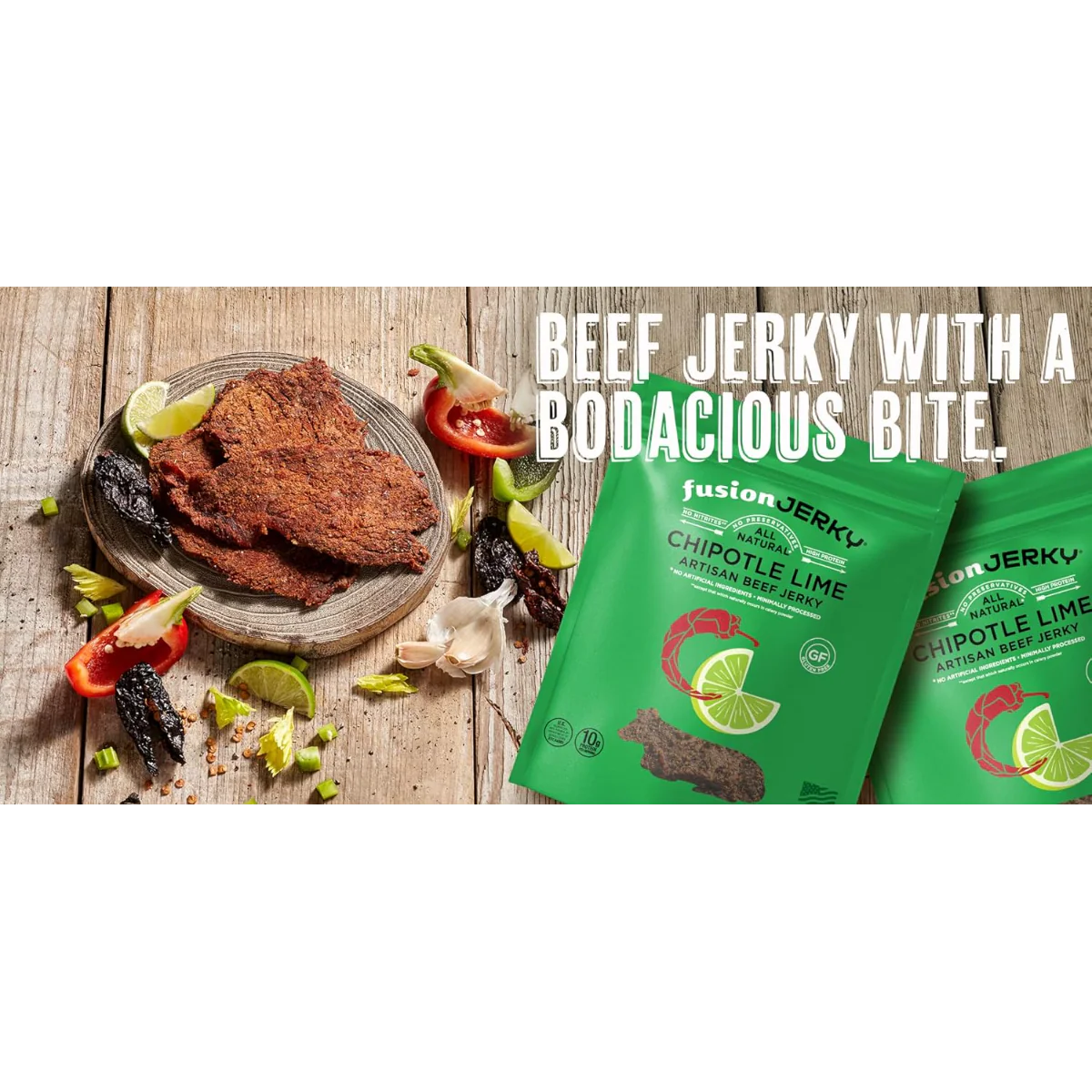 Chipotle Lime Beef Jerky - Image 3