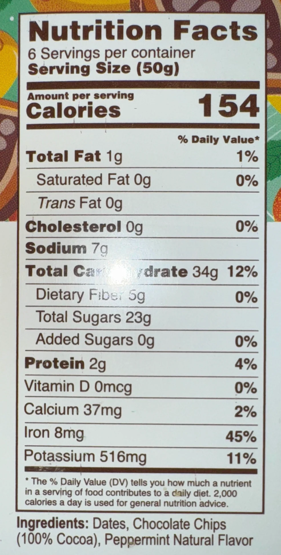 Choco Mint Date Superfood Bars (6 CT) - Image 5