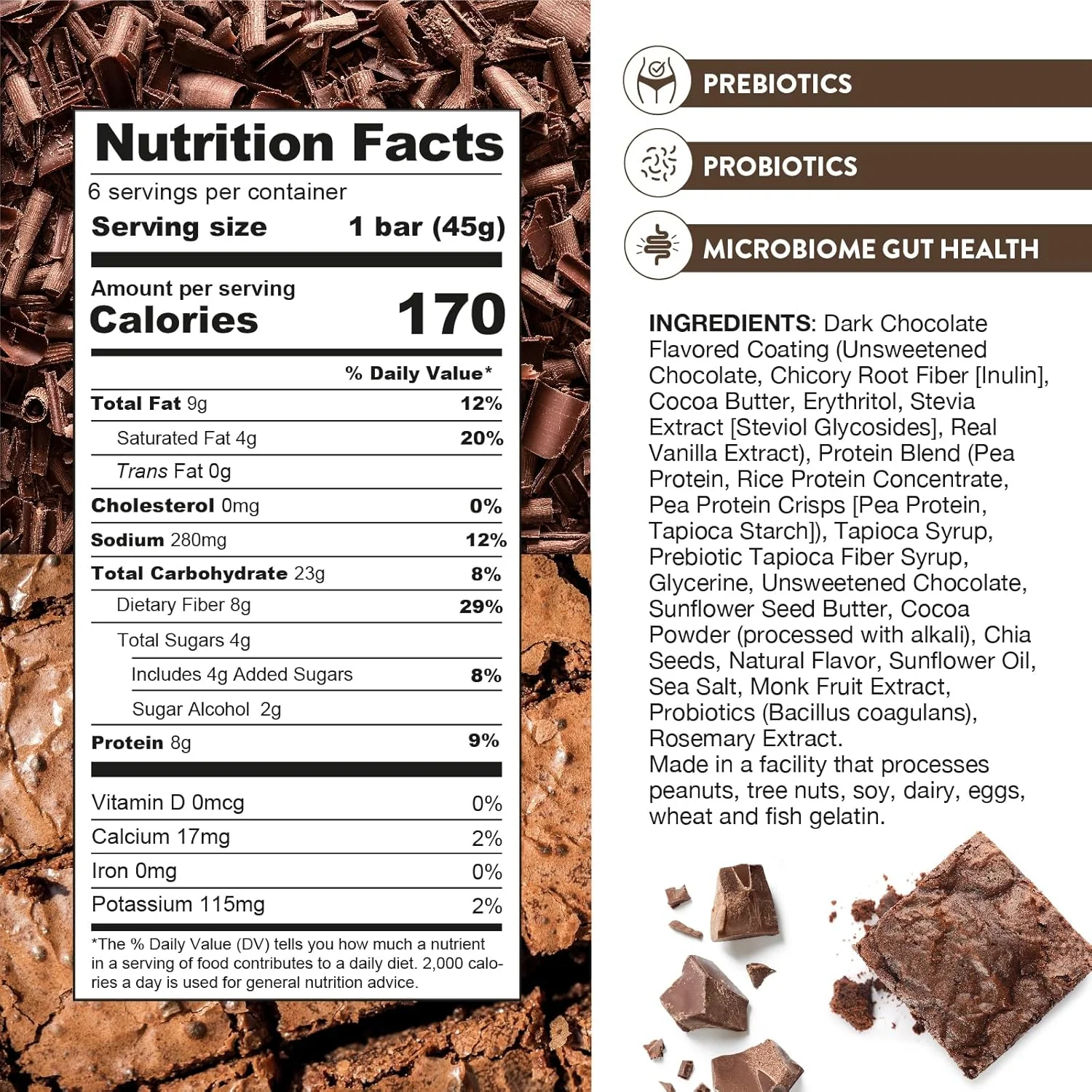 Chocolate Brownie Crunch Bar (12 CT) - Image 2