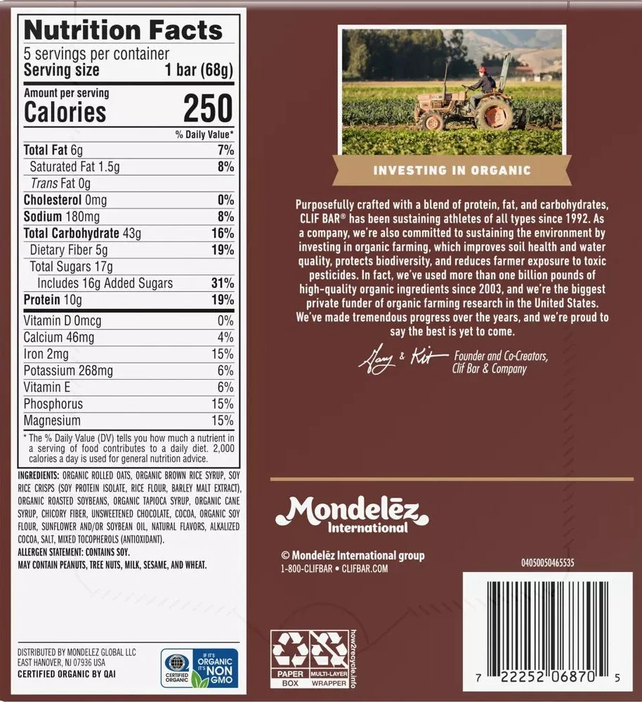 Chocolate Brownie Energy Bars (5 CT) - Image 3