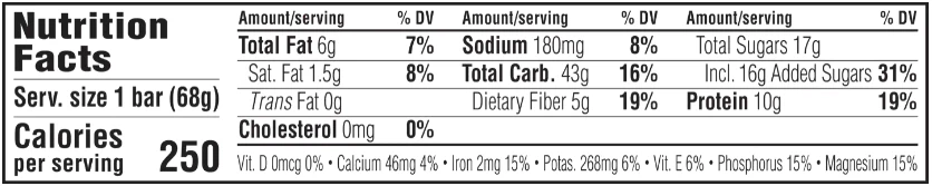 Chocolate Brownie Flavor Energy Bars (6 CT) - Image 5