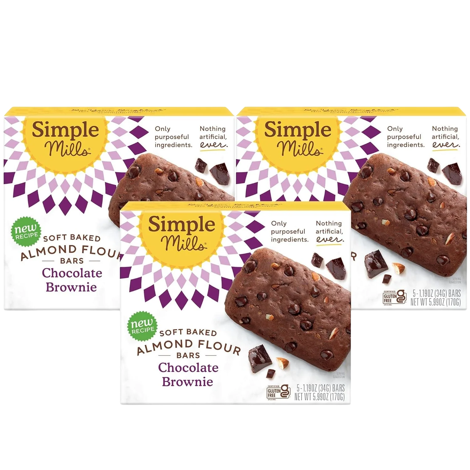 Chocolate Brownie Soft Baked Bars (3 Pack)