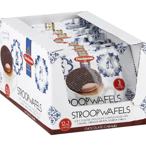 Chocolate Caramel Stroopwafels Duo (12 Pack) - ingredients need updating