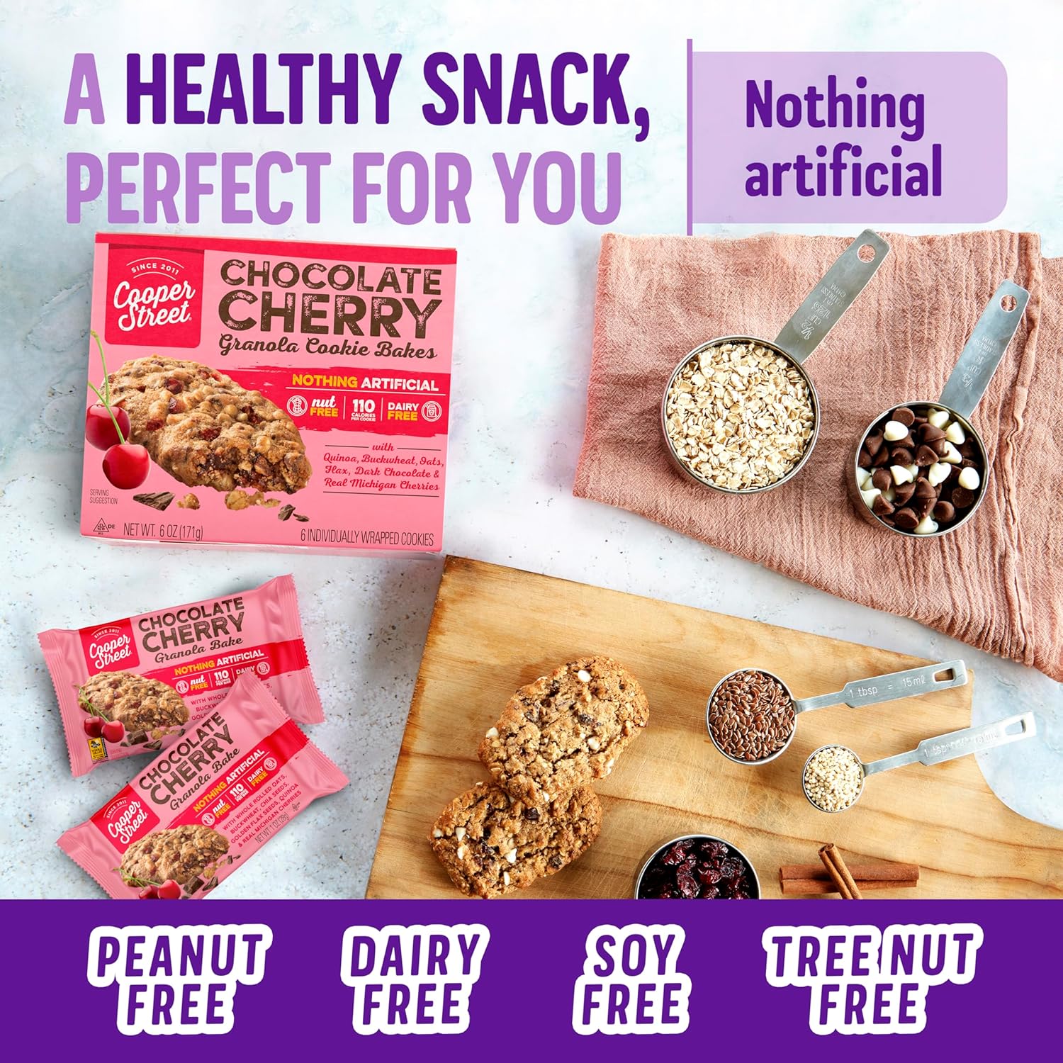 Granola Cookie Bakes - Chocolate Cherry (6 CT) - Image 2