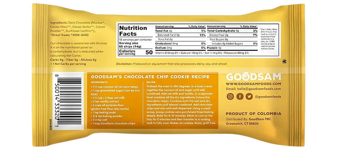 Dark Chocolate Chips - Sugar Free - Image 4