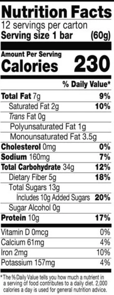 Chocolate Chunk Energy Bars (12 CT) - Image 4