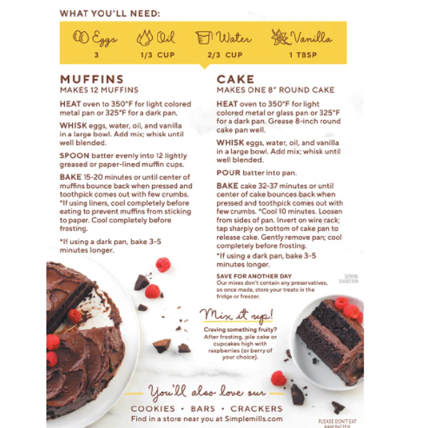 Almond Flour Chocolate Muffin & Cake Baking Mix - Image 2