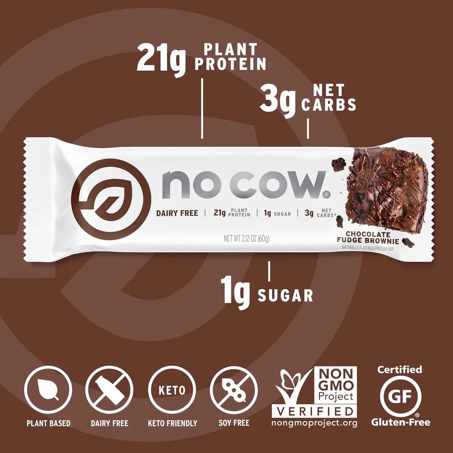 Chocolate Fudge Brownie Protein Bars (12 CT) - Image 3