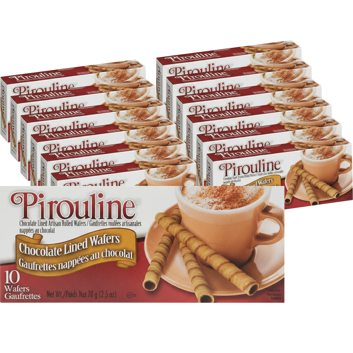 Chocolate Lined Rolled Wafers (12 Pack)