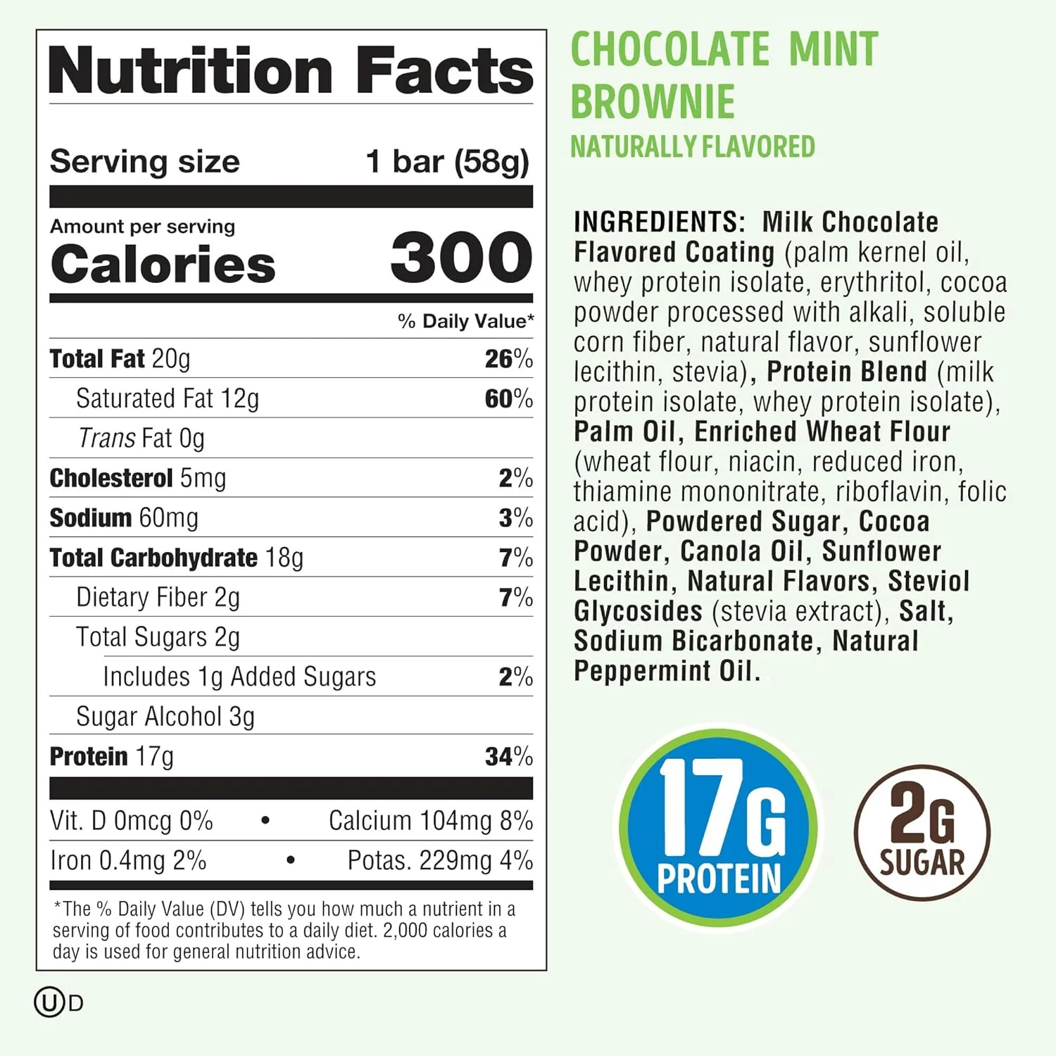 Chocolate Mint Brownie Bar (12 CT) - Image 3