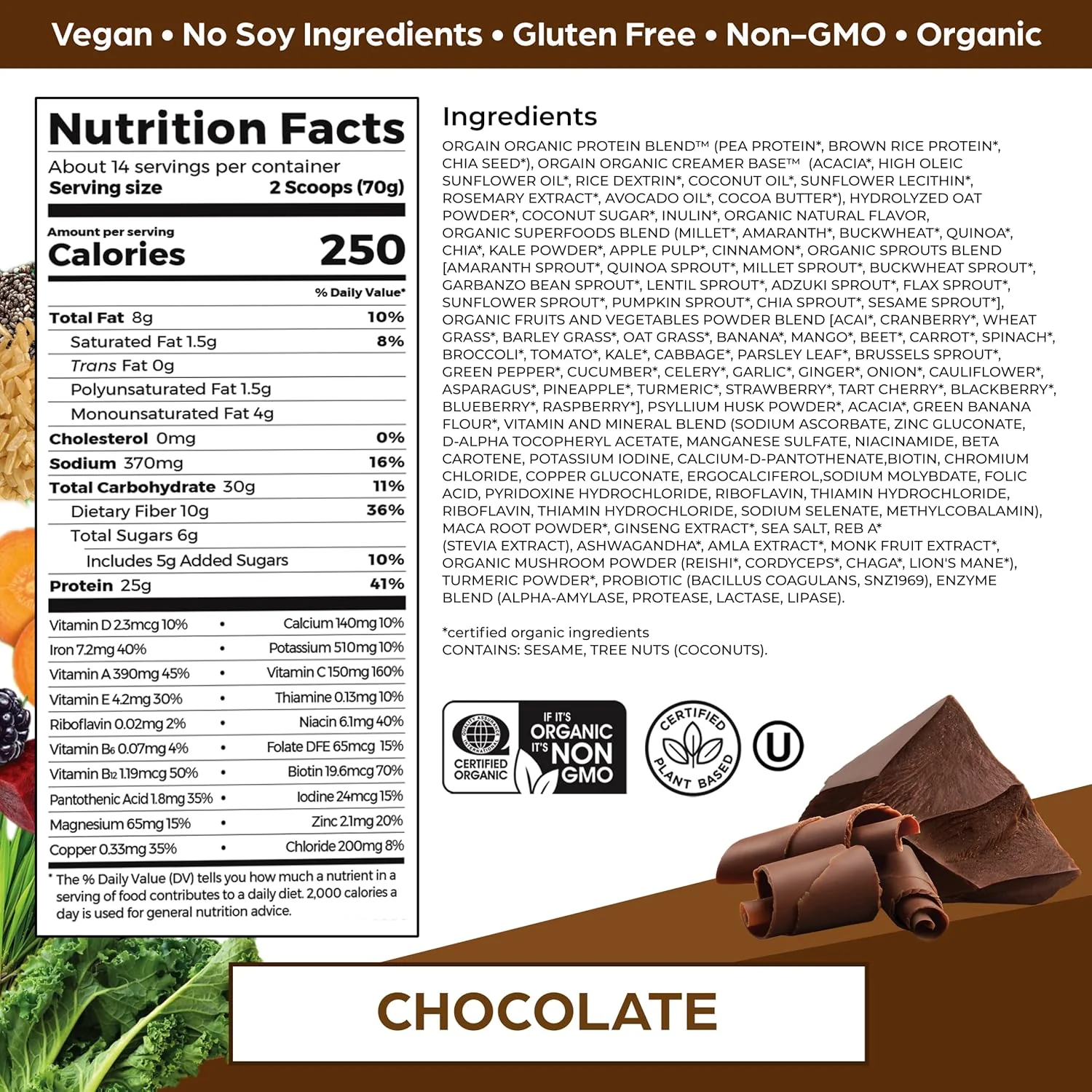 Chocolate Meal Replacement Protein Powder - Image 5