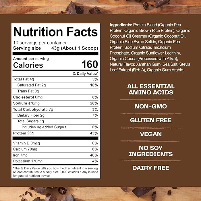 Organic Chocolate Plant Protein - Image 4