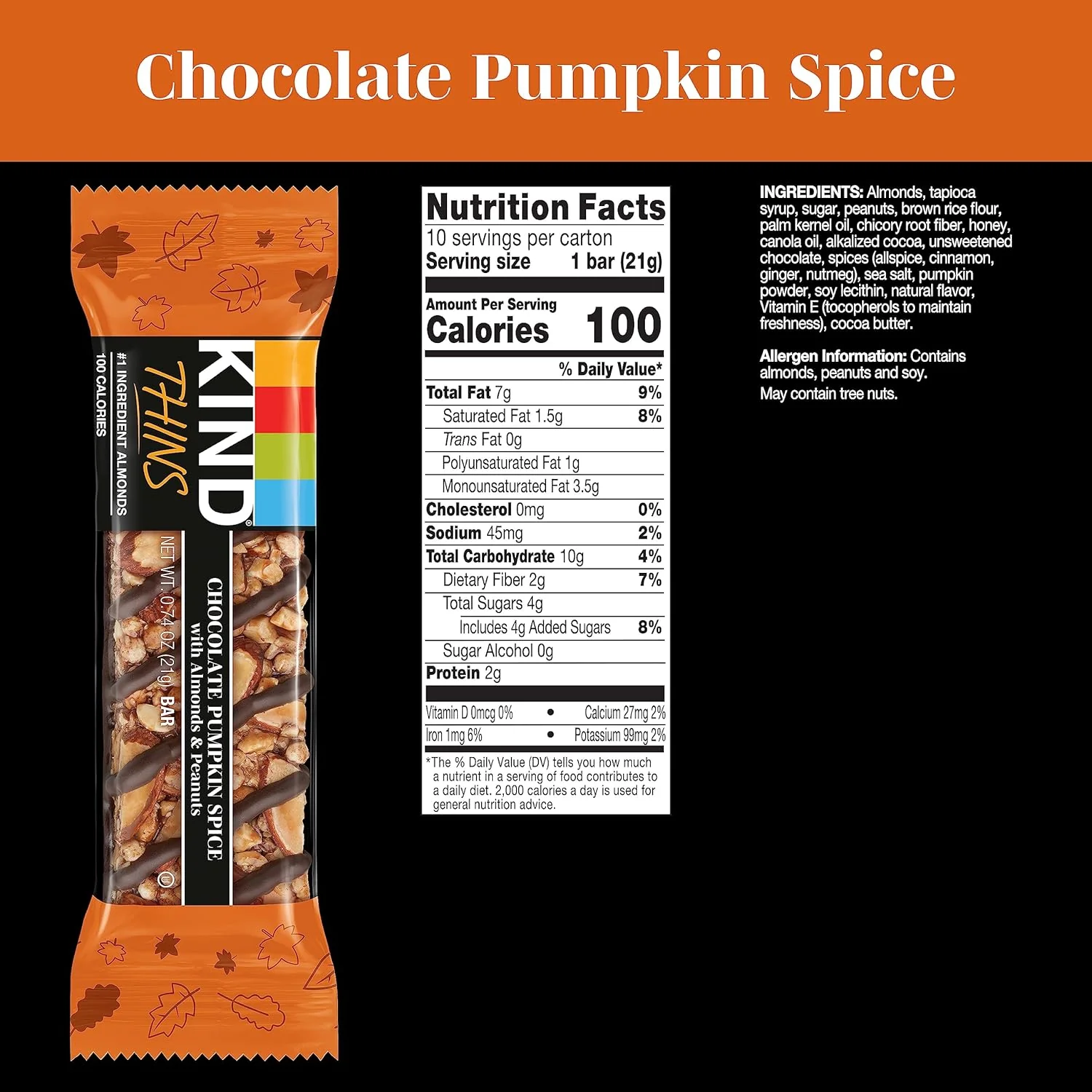 Chocolate Pumpkin Spice Bars (10 CT) - Image 4