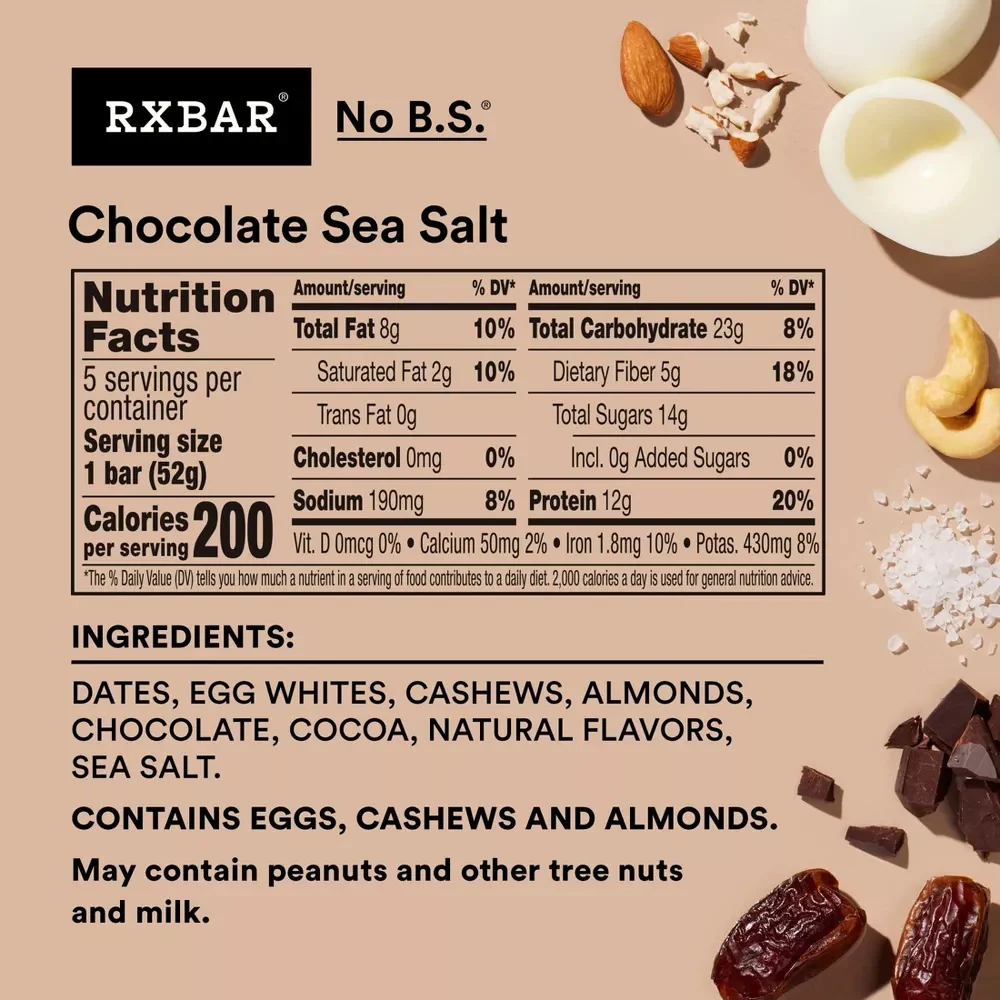 Chocolate Sea Salt Protein Bars (5 CT) - Image 4