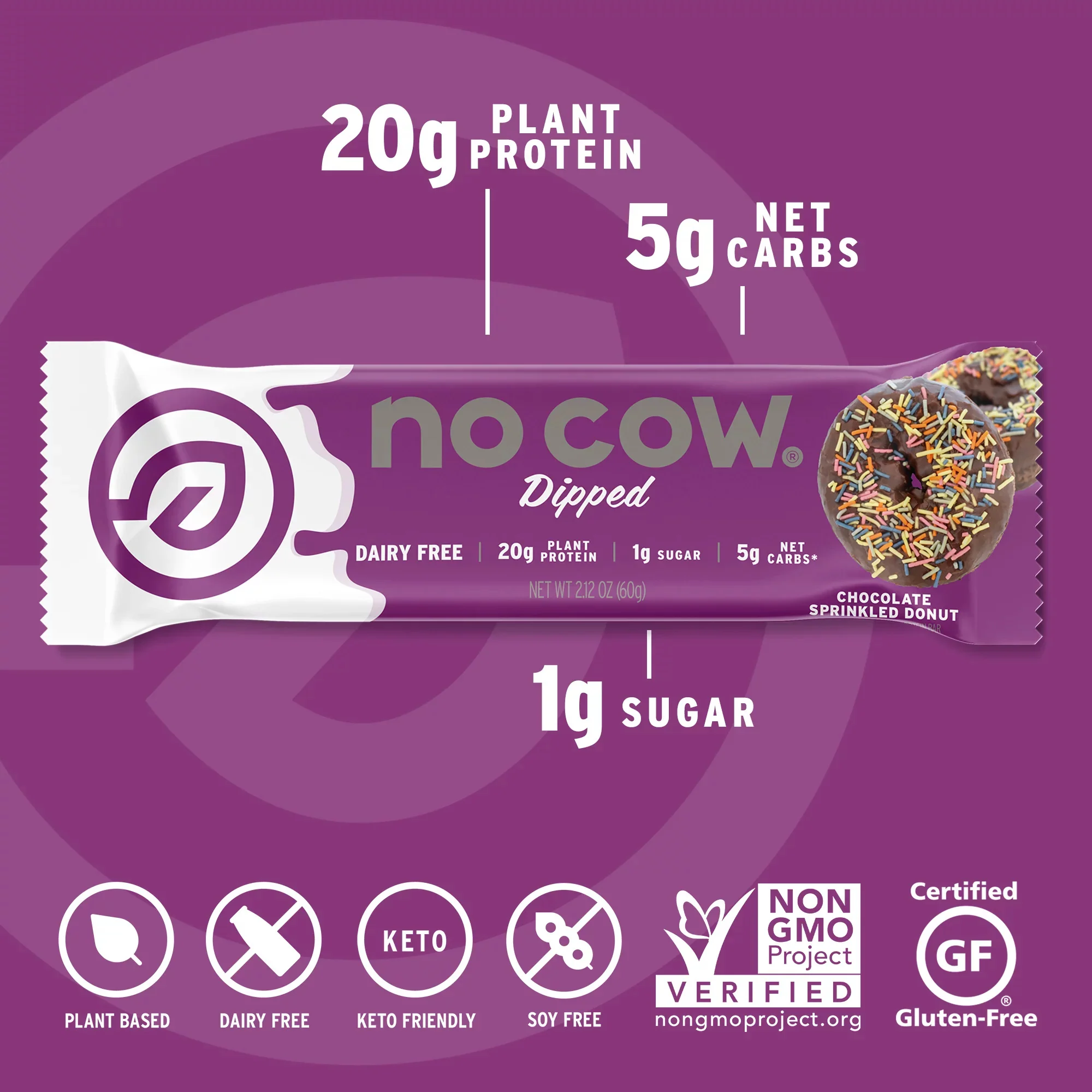 Chocolate Sprinkled Donut Protein Bar (4 Pack) - Image 5
