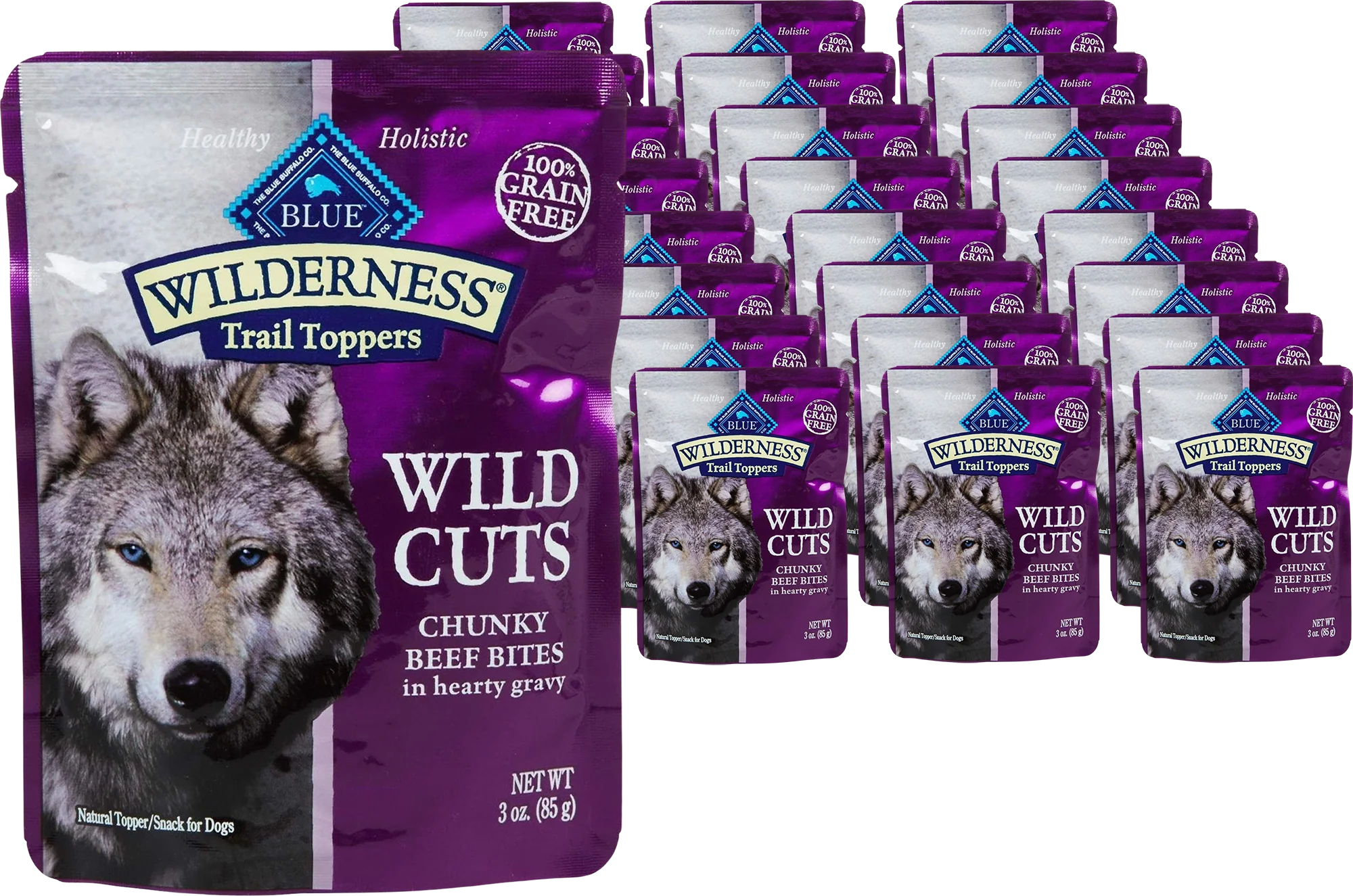 Chunky Beef Bites Dog Food (24 Pack)