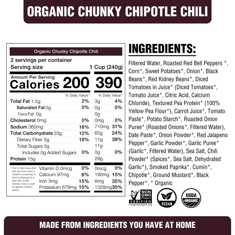 Organic Chunky Chipotle Chili - Image 2