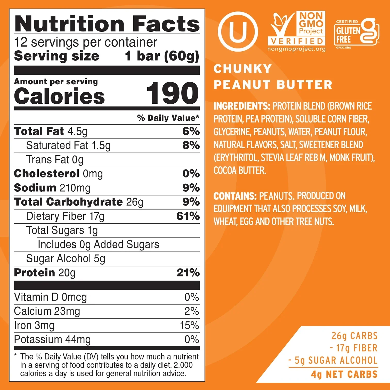 Chunky Peanut Butter Bar (12 Pack) - Image 4
