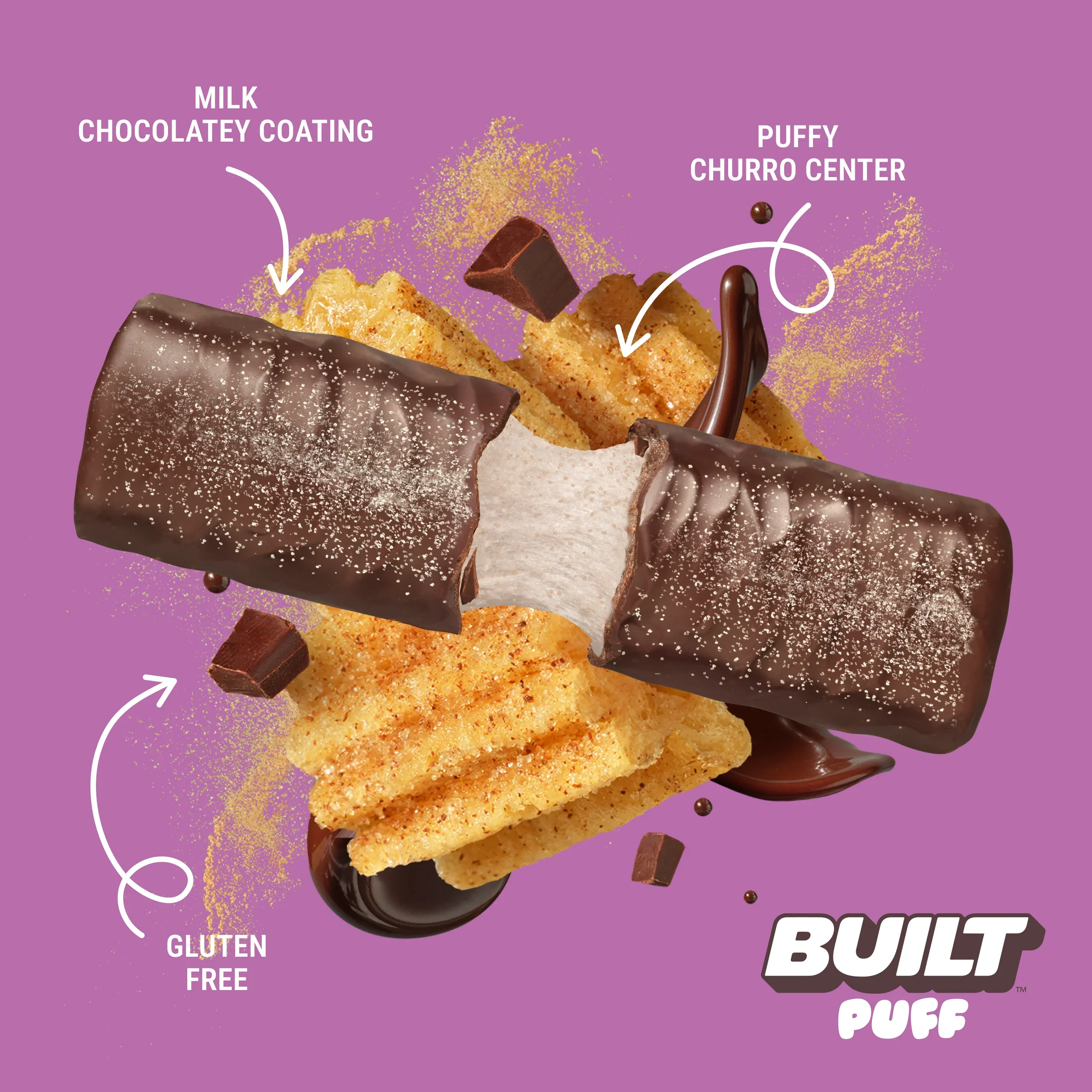 Churro Puff Collagen Protein Bars (12 CT) - Image 5