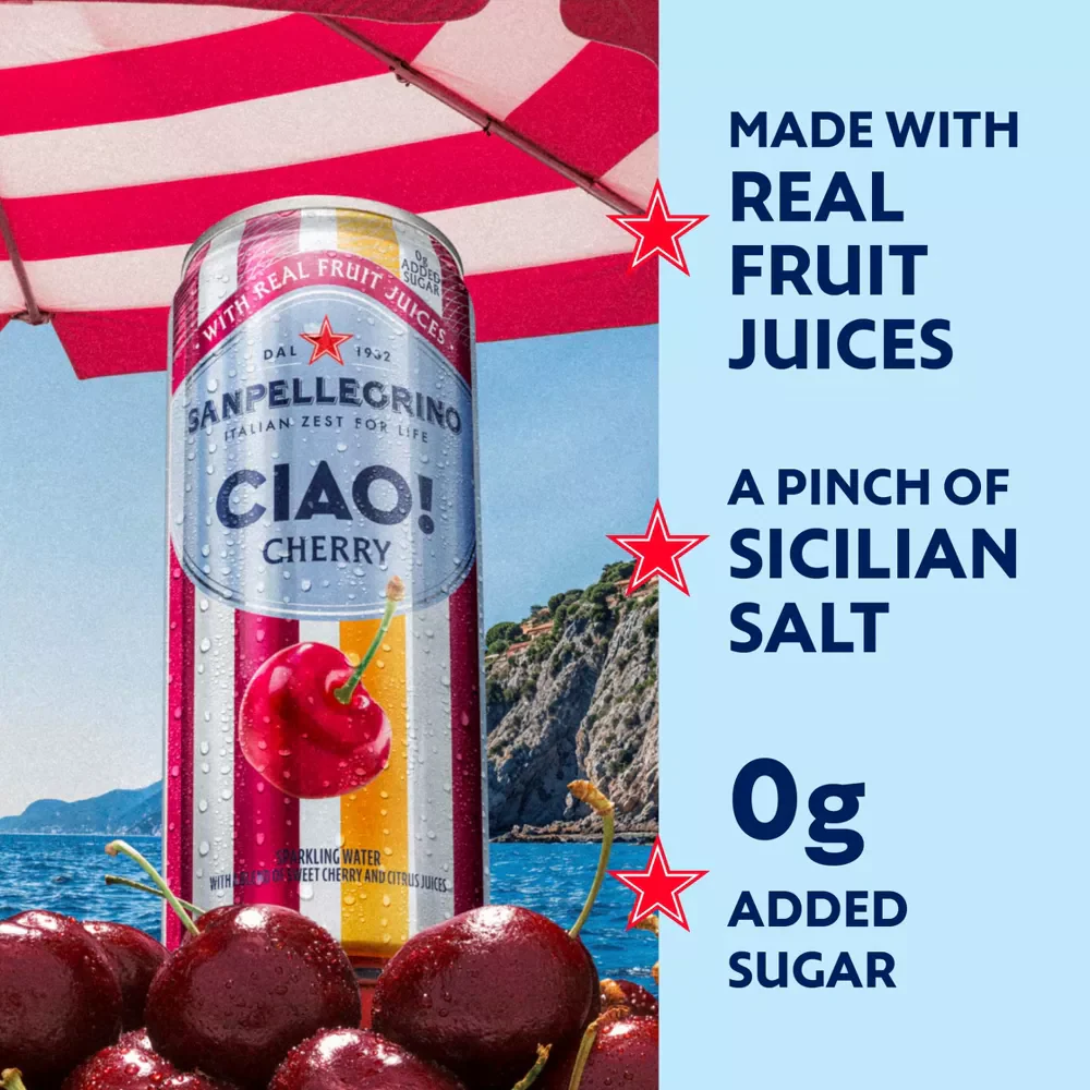 CIAO! Cherry Sparkling Water (6 Pack) - Image 3