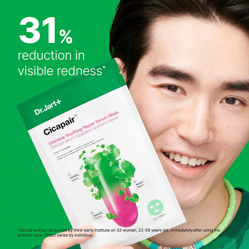 Cicapair Sensitive Skin Serum Face Mask for Redness - Image 3