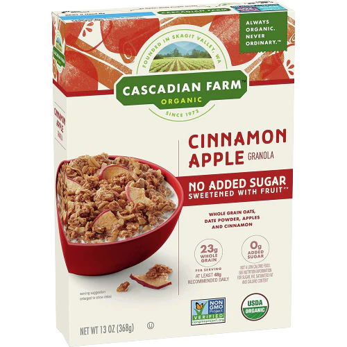 Cinnamon Apple Granola No Sugar Added