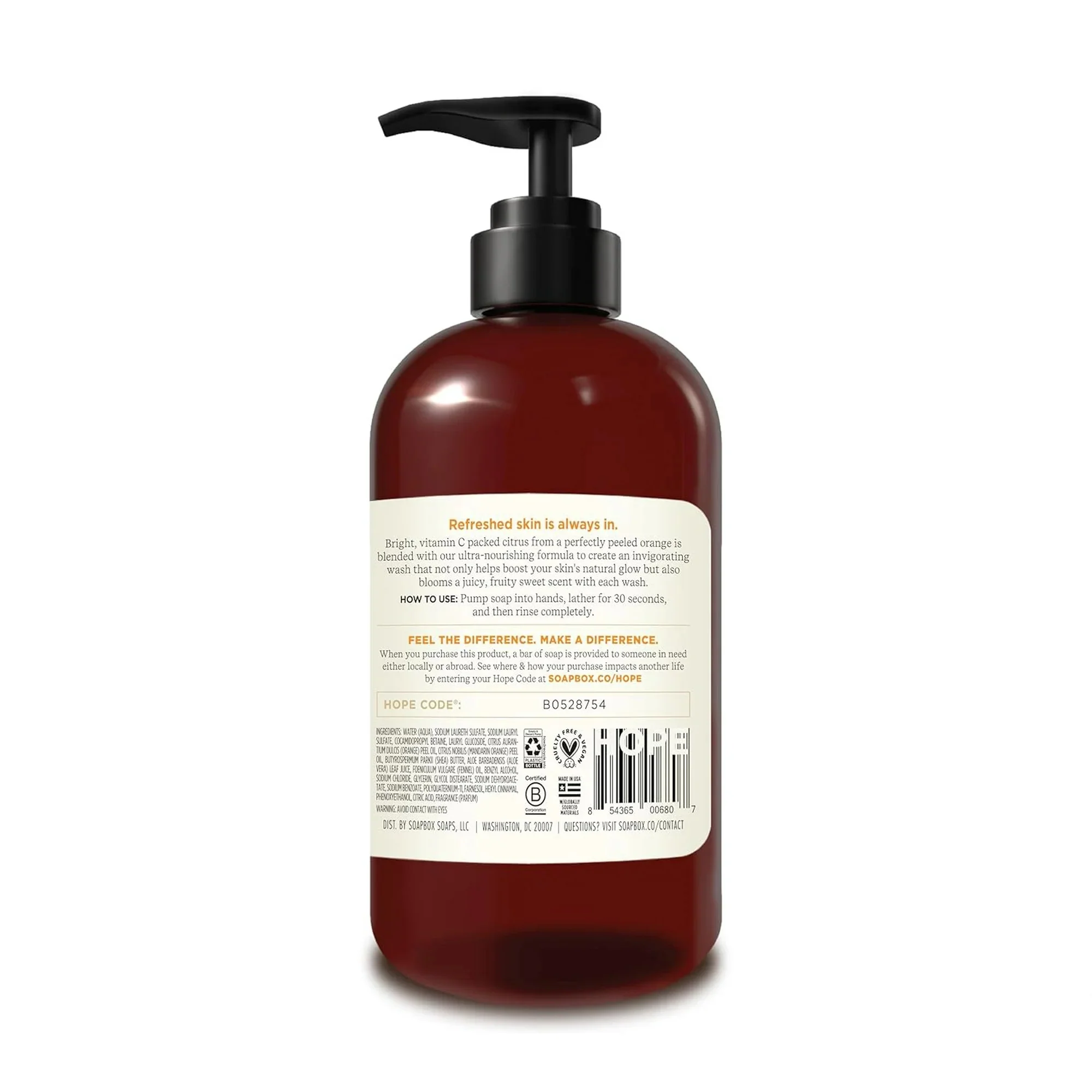 Citrus Peach Rose Liquid Hand Soap - Image 2
