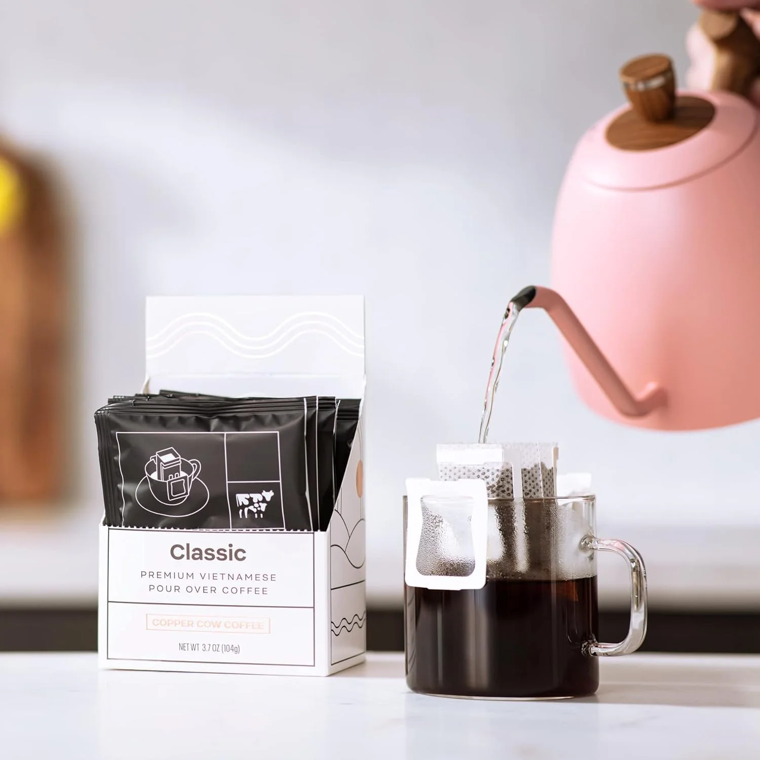 Classic Black Pour Over Single Serve Coffee (5 CT) - Image 6
