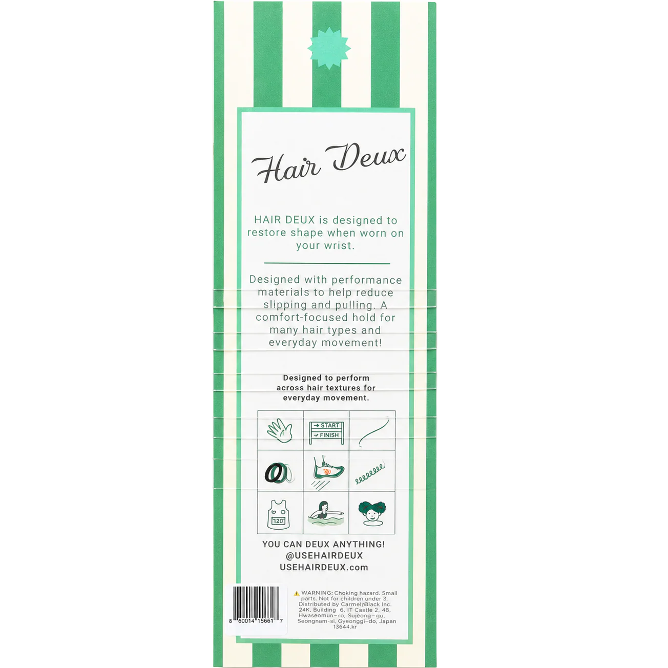 Eco-Friendly Adult Hair Ties - Classic Clear (10 CT) - Image 2
