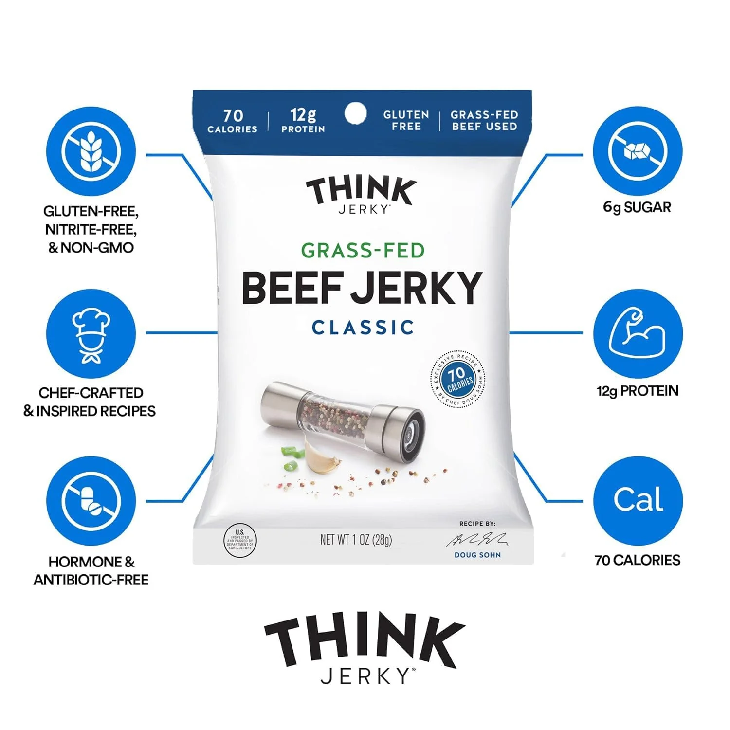 Classic Grass-Fed Beef Jerky (12 CT) - Image 3