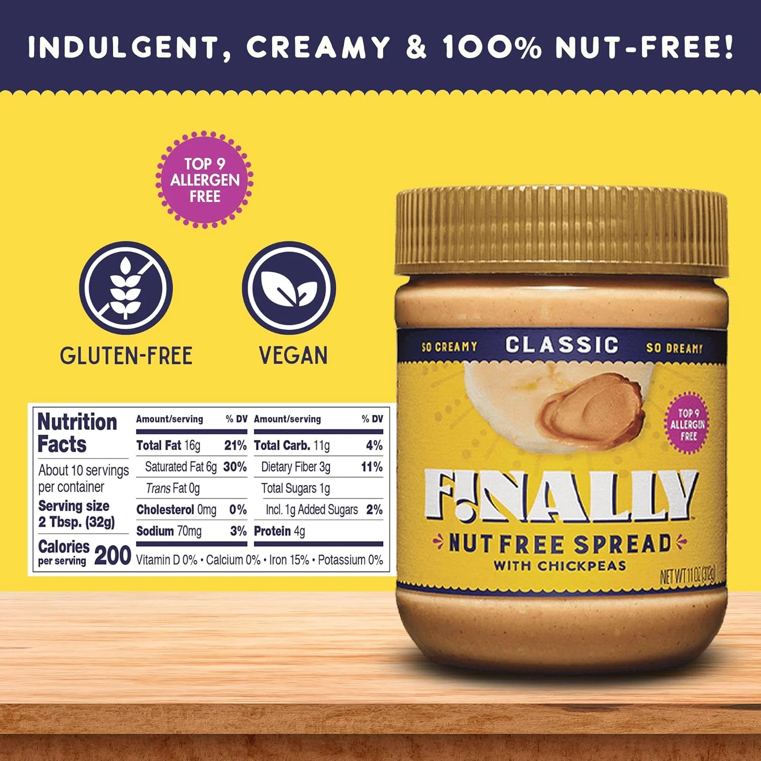 Classic Nut Free Spread with Chickpeas - Image 4