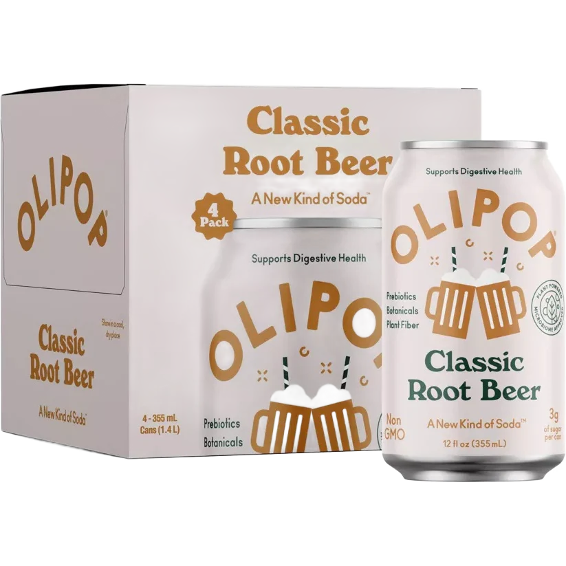 Classic Root Beer Prebiotic Soda (4 CT)