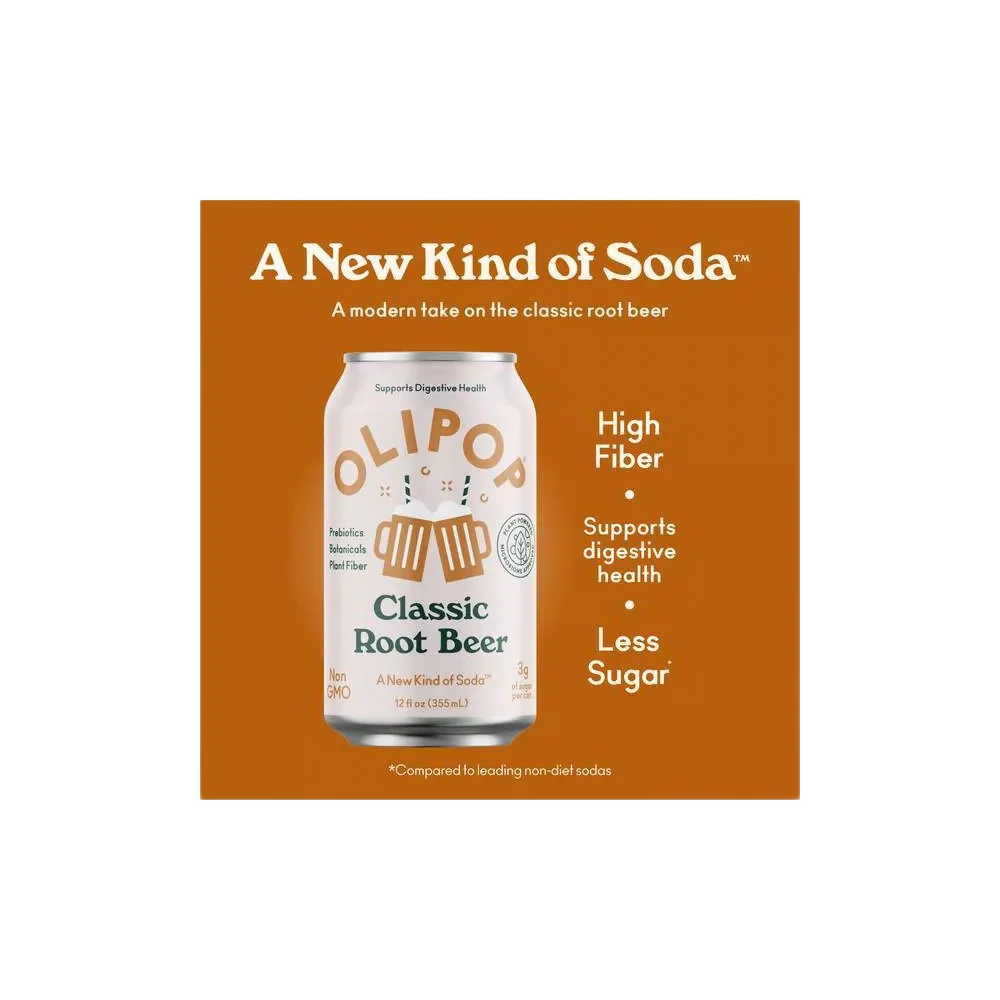 Classic Root Beer Prebiotic Soda (4 CT) - Image 2