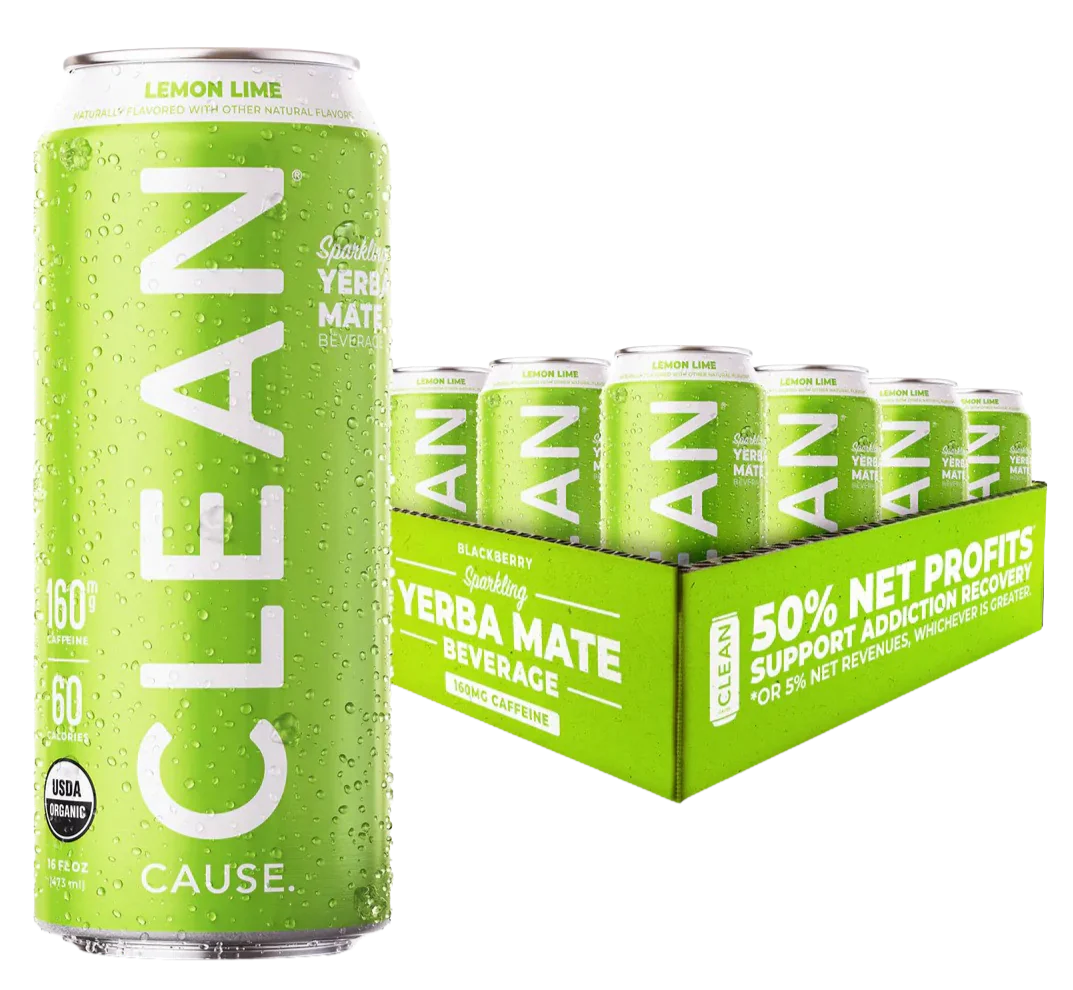 Lemon Lime Yerba Mate Engergy Drink (12 Pack)