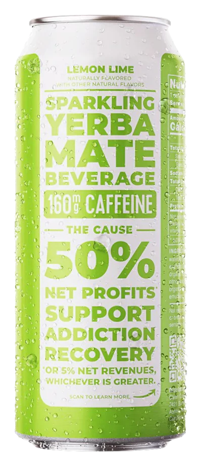 Lemon Lime Yerba Mate Engergy Drink (12 Pack) - Image 3