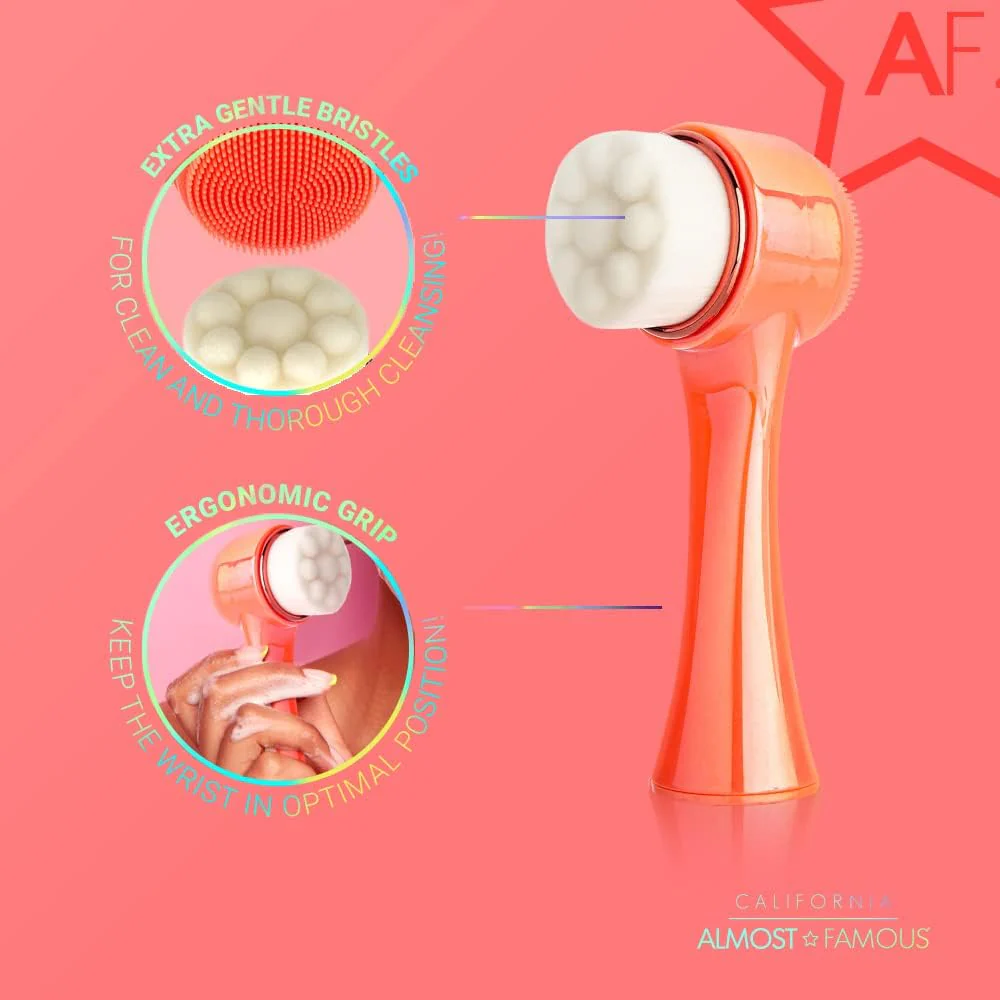 Cleanse It 2-in-1 Exfoliator Brush - Coral - Image 3