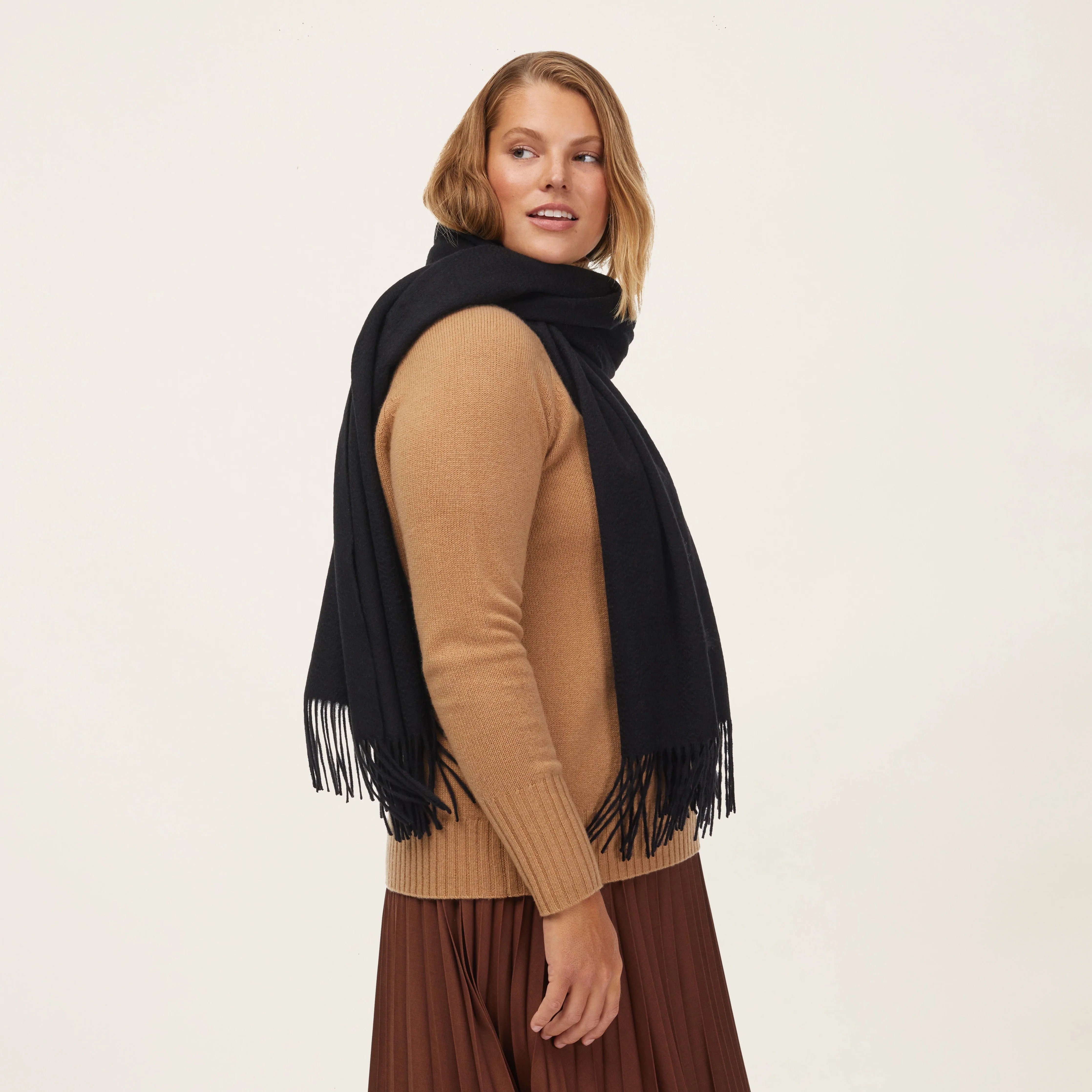 Cleo Oversized Cashmere Scarf - Image 36