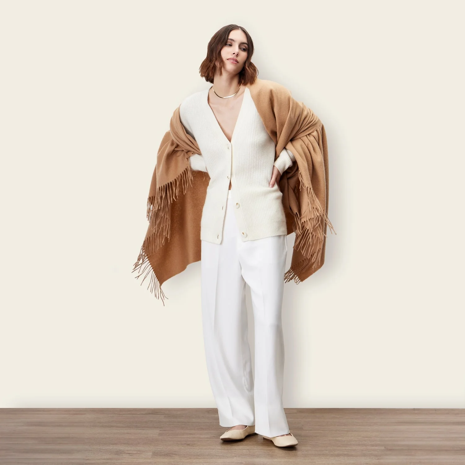 Cleo Oversized Cashmere Scarf - Image 38