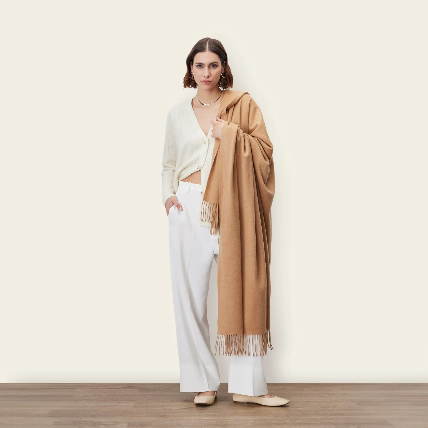 Cleo Oversized Cashmere Scarf - Image 52