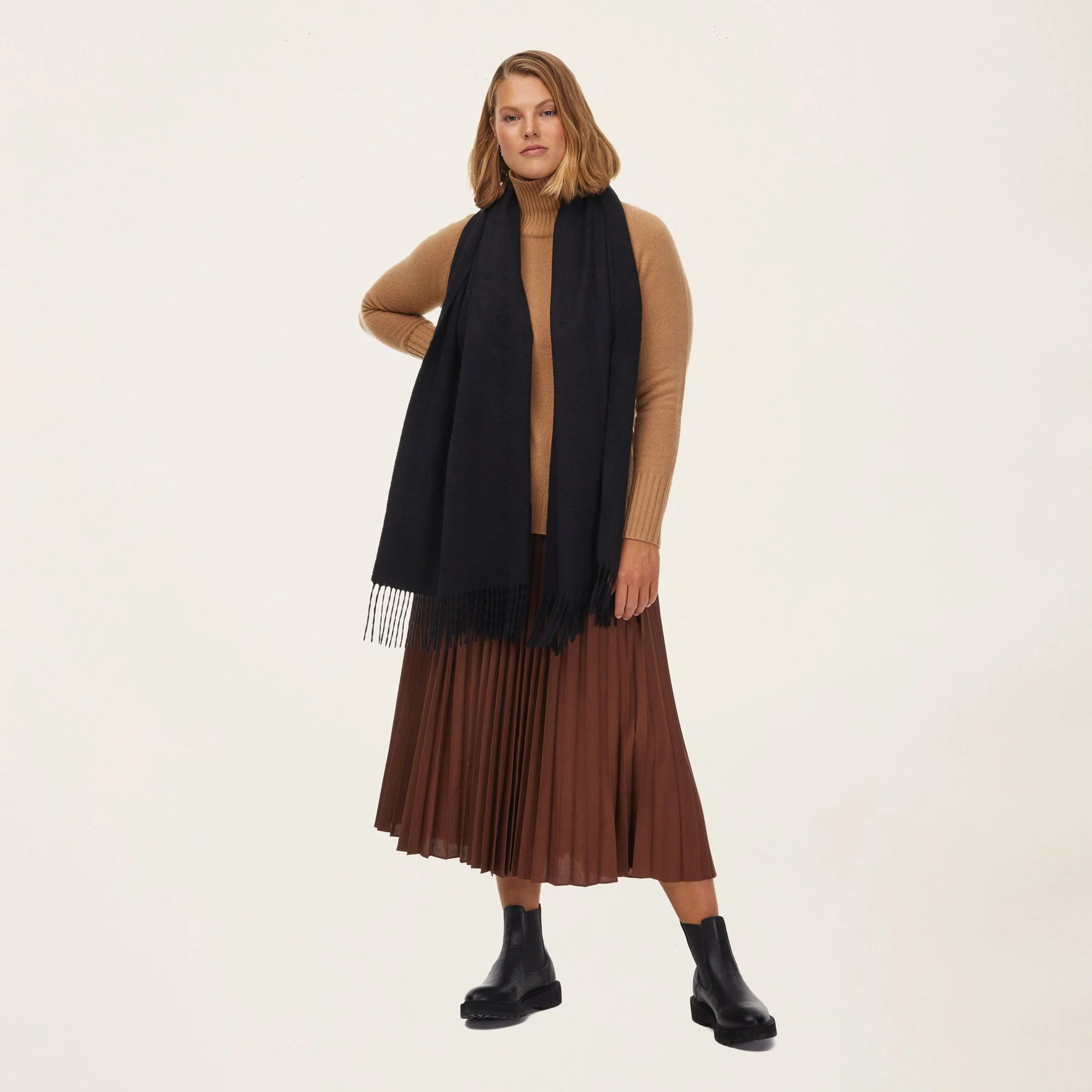 Cleo Oversized Cashmere Scarf - Image 55