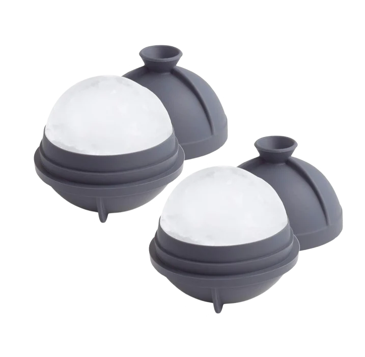 Cocktail Ice Mold Sphere Charcoal (2 CT)